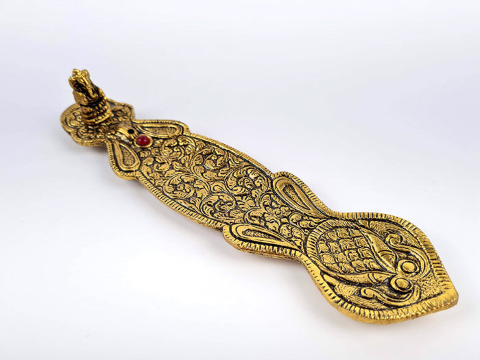 incensário indiano dourado com Ganesha