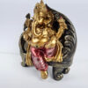 Estátua de Deus Ganesha sentado em Chez Long color 19cm