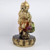 Estátua de Deus Ganesha em pé dourado e color 20cm