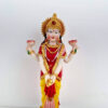 Lakshmi em estátua resinada colorida 18cm