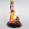 Lakshmi em estátua resinada colorida 18cm