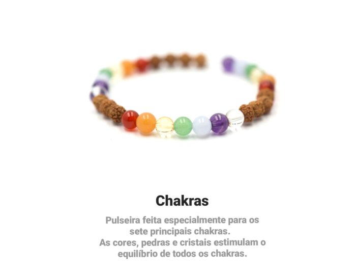 pulseira de rudraksha original com 7 pedras