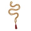 Japamala de Rudraksha original 108 contas com tassel vermelho