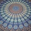 panô de mandala indiano azul e verde