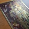 Folha laminada dourada para enquadrar e pendurar Radha e Krishna 30x21 cm