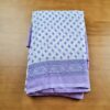 saree indiano lilás paisleys e flores