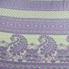 saree indiano lilás e branco arabescos