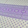 Sari indiano viscose com estampa arabescos e floral lilás