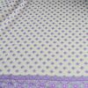 Sari indiano viscose com estampa arabescos e floral lilás