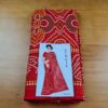 saree indiano viscose vermelho e colorido 6m