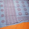 Chadar indiano (manto de oração) de Om e mantras azul médio