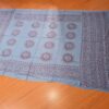 Chadar indiano (manto de oração) de Om e mantras azul médio