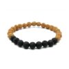 pulseira de Rudrakshas com pedras Lava