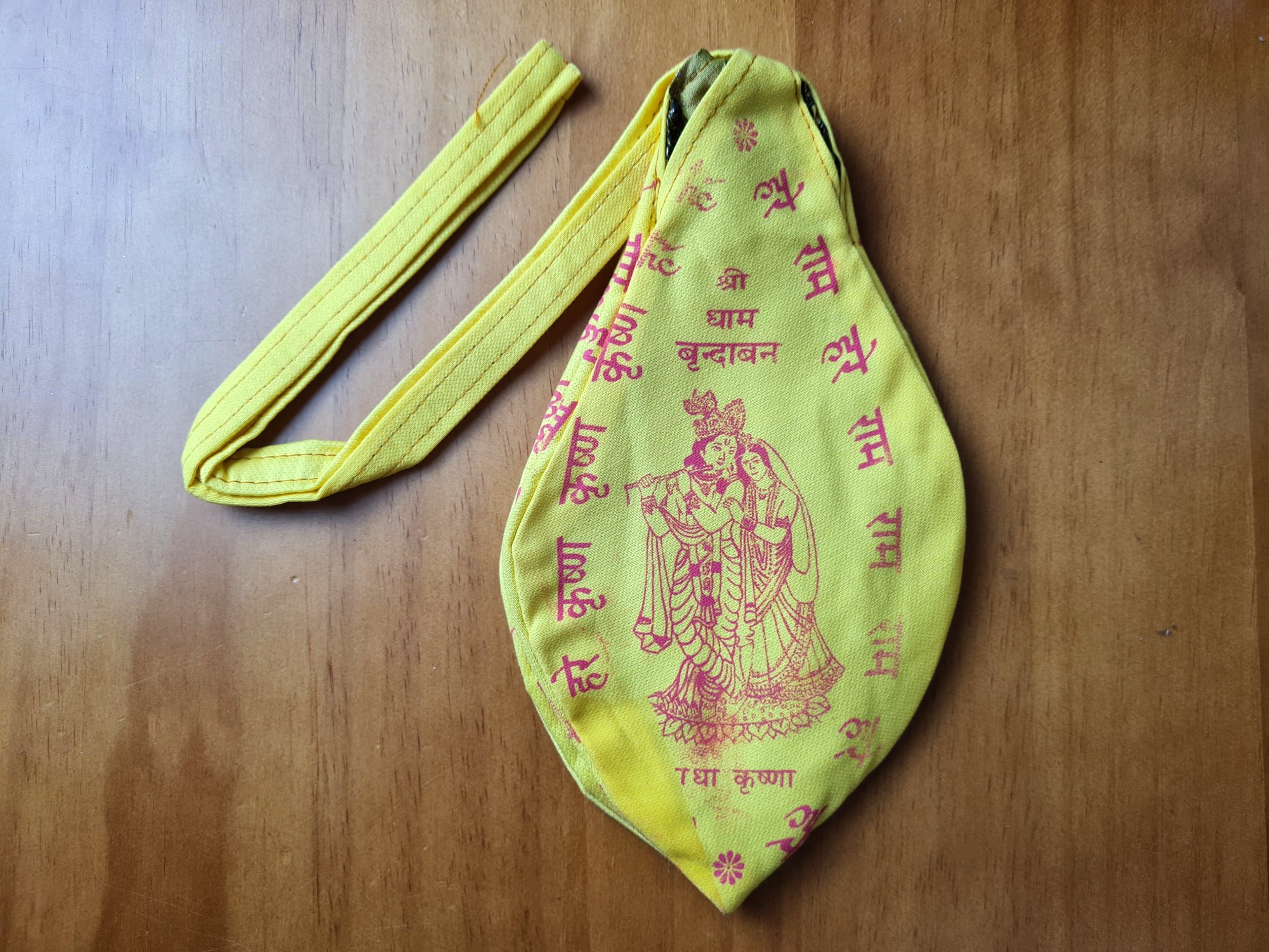 bead bag para japamalas (saquinho de japamalas, de Krishna e Radha)