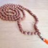 Japamala de 108 contas sementes de Rudraksha 10mm