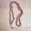 Japamala de 108 contas sementes de Rudraksha 10mm