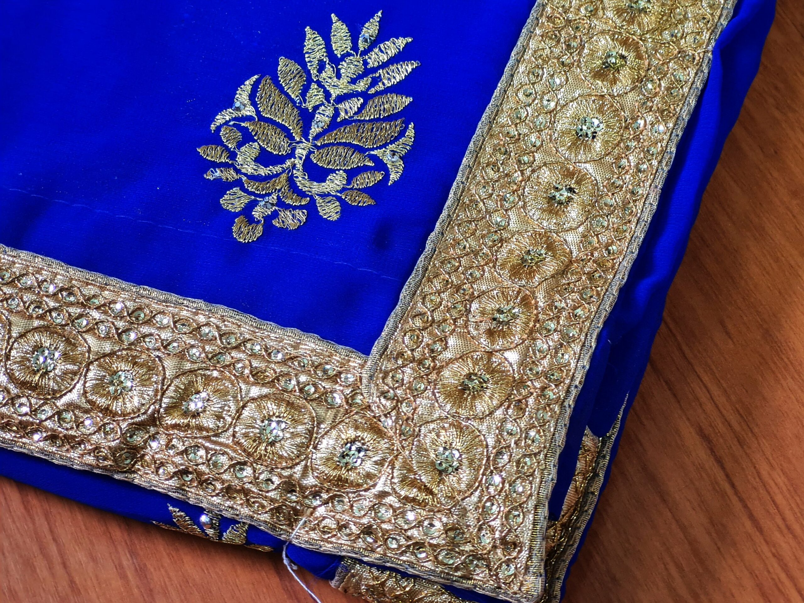 sari indiano de luxo