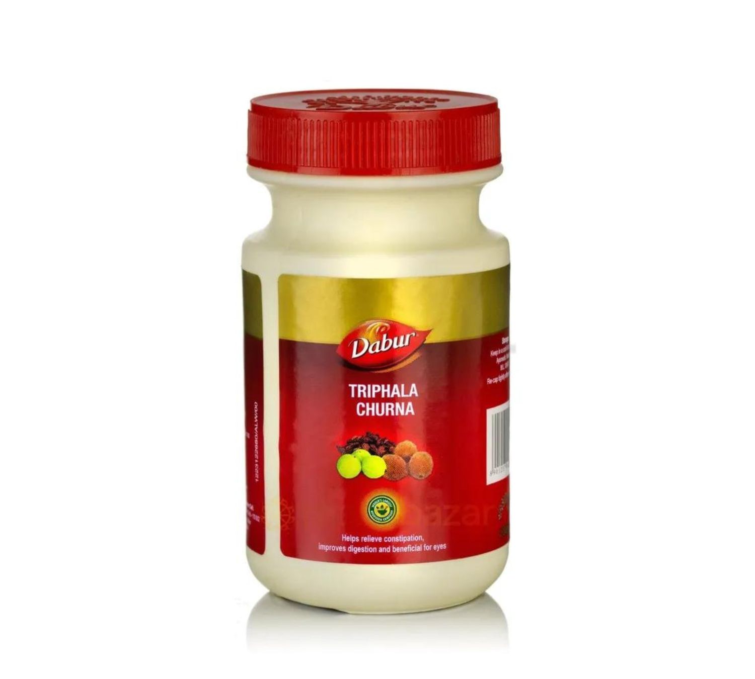 A Triphala é uma fórmula clássica do Ayurveda, usada há milhares de anos na Índia. Um verdadeiro suplemento Ayurvédico para alívio da constipação e outros males. Dabur 120g