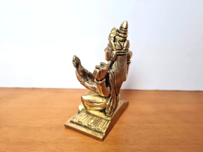 20230103_201248 Estátua da Deusa Saraswati em metal 11cm