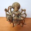 Deusa hindu Durga de brass (14 cm de altura)