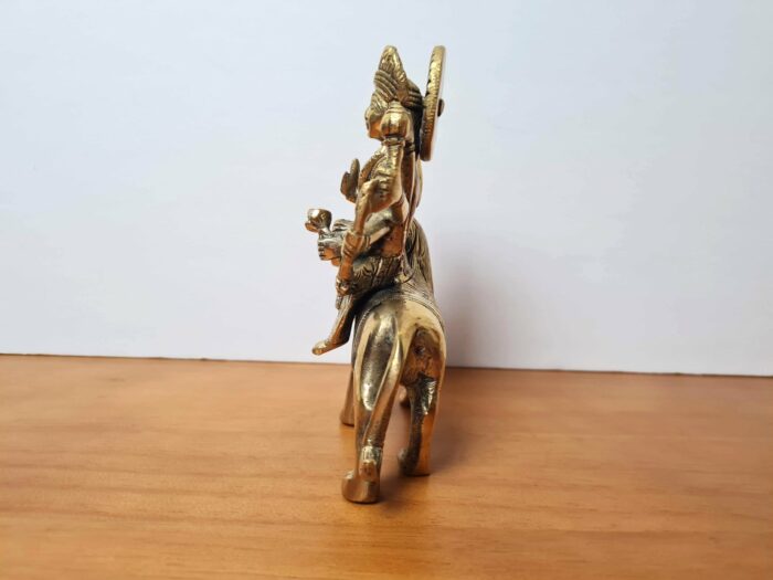 Deusa hindu Durga de brass (14 cm de altura)
