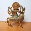 Deusa hindu Durga de brass (14 cm de altura)