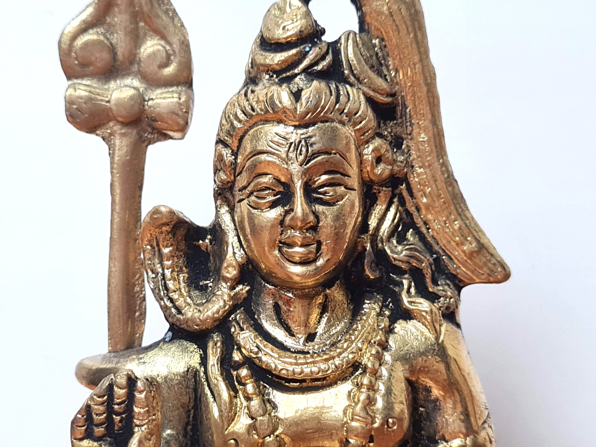 Shiva estátua de metal indiana 12cm 530g