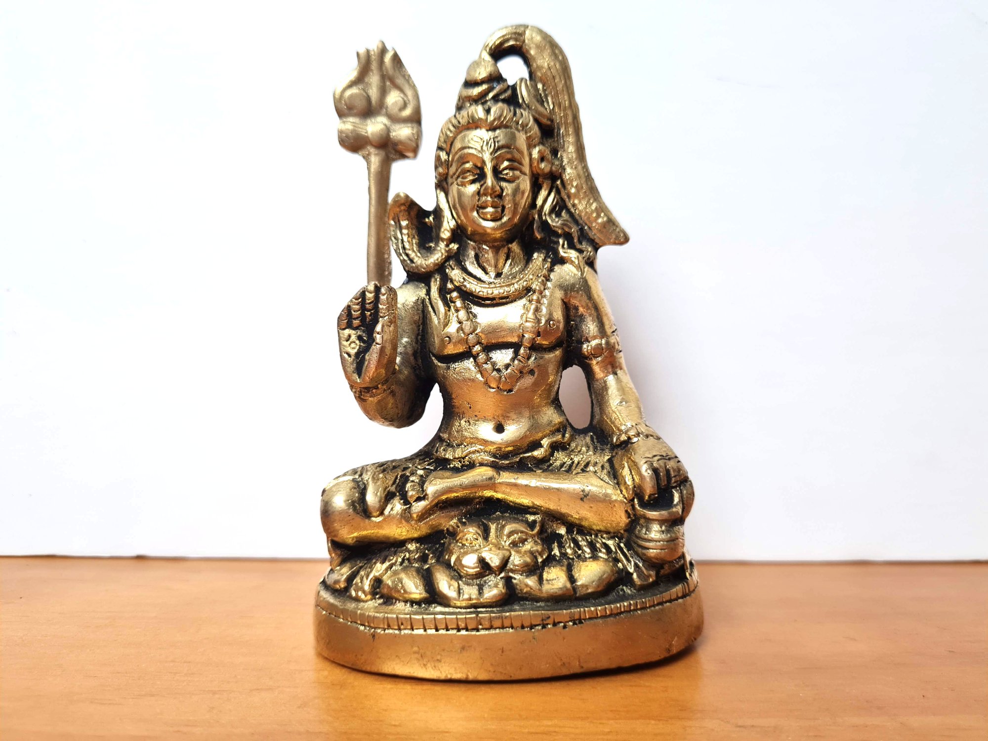 estátua do Deus Shiva em metal 12cm 530g