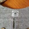 Bolsa indiana 100% Hemp fibra natural com alça longa cru e preto