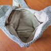 Bolsa indiana 100% Hemp fibra natural com alça longa cru e preto