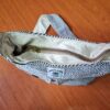 Bolsa indiana 100% Hemp fibra natural com alça longa cru e preto