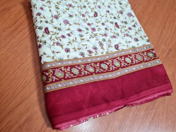 saree creme vinho