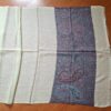 Pashimina indiana de cashmere estampa paisleys creme e tons frios II