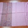 Pashimina indiana de cashmere estampa paisleys rosa com tons quentes