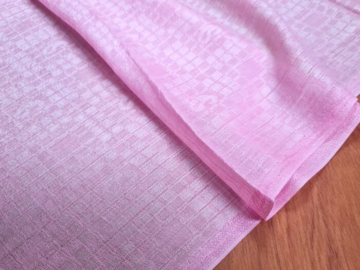 Pashimina indiana de cashmere estampa paisleys rosa com tons quentes
