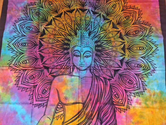 Panô indiano de algodão estampa de Buda color 2,10m