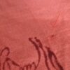 Chadar indiano (manto de oração) de Krishna vermelho telha