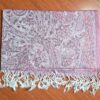 lenço pashimina indiana estampa paisleys rosa dupla face com tons mais claros e mais escuros