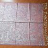 Pashimina indiana estampada de viscose dupla face rosé com franja