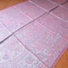 lenço pashimina indiana estampa paisleys rosa dupla face com tons mais claros e mais escuros