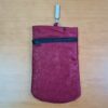 Bolsinha indiana Porta celular bordado de elefante bordô