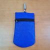Bolsinha indiana Porta celular bordado de elefante azul marinho e verde