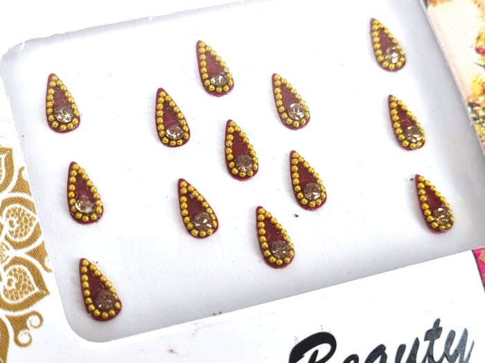 Bindi indiano adesivo de Gotinhas para colar entre as sombrancelhas