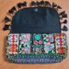 Bolsa indiana Banjara 100% bordada a mão preta e color III
