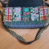 Bolsa indiana Banjara 100% bordada a mão preta e color III