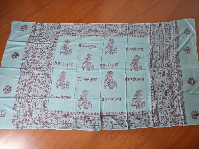 chadar de oração de Krishna fabricado na Índia