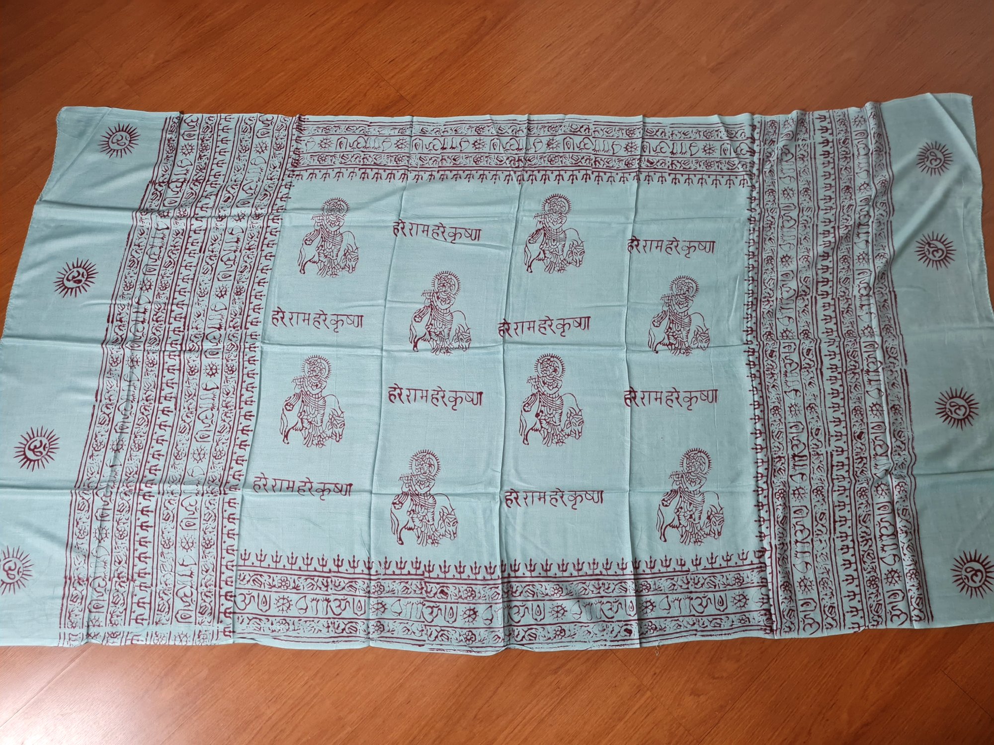 chadar de oração de Krishna fabricado na Índia