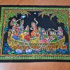 panô indiano decorativo de Krishna com as gopis