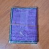 Caderno indiano artesanal estampa de Buda 19x14cm roxo