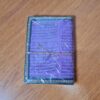 agenda artesanal indiana de Buda cor roxo com mantras